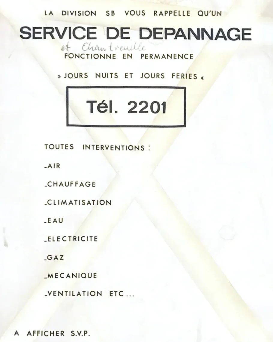dépannage poster